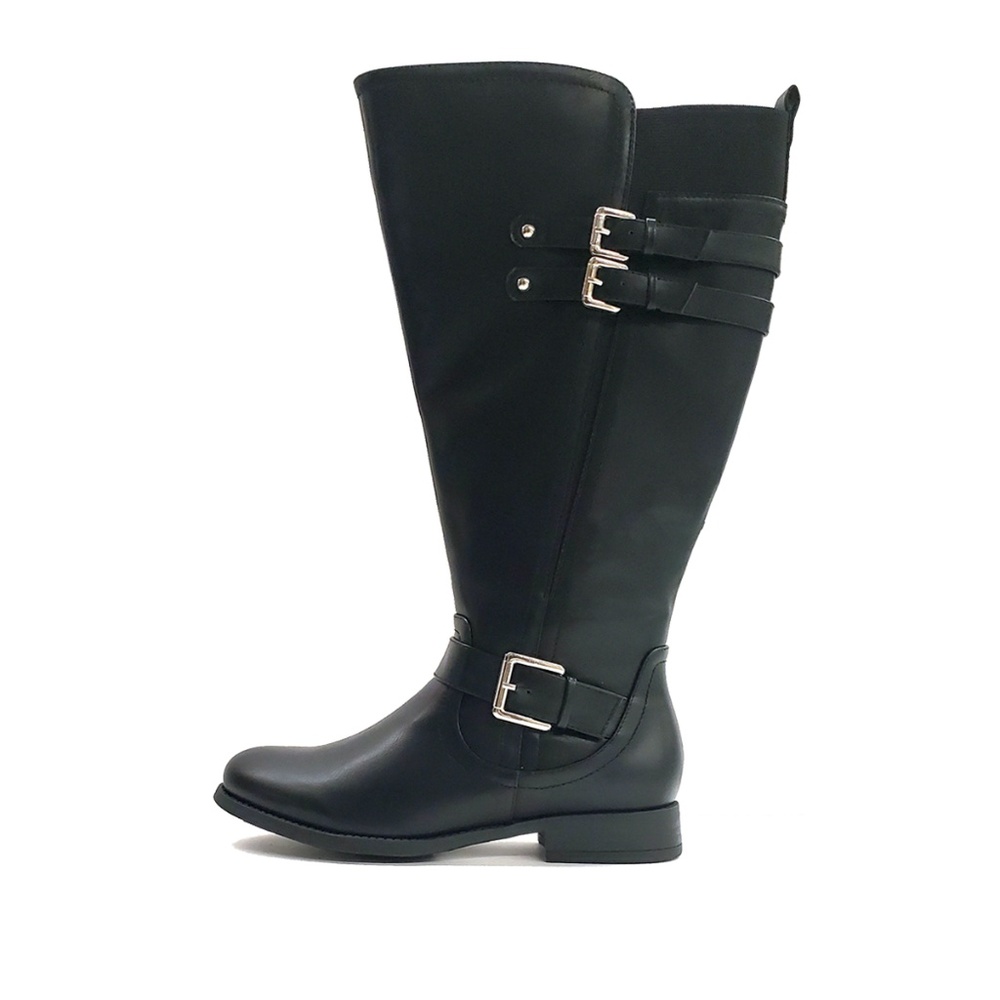 New Black Extra Wide Calf Boot Sizes 7-13 Wide